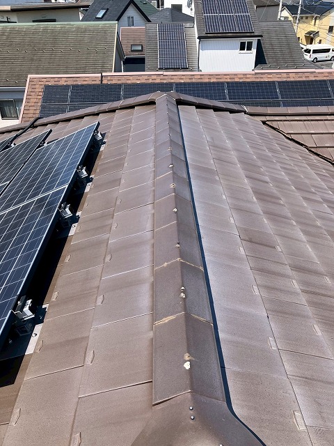 点検におうかがいした屋根